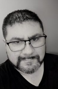 A black and white portrait of Wes Walker